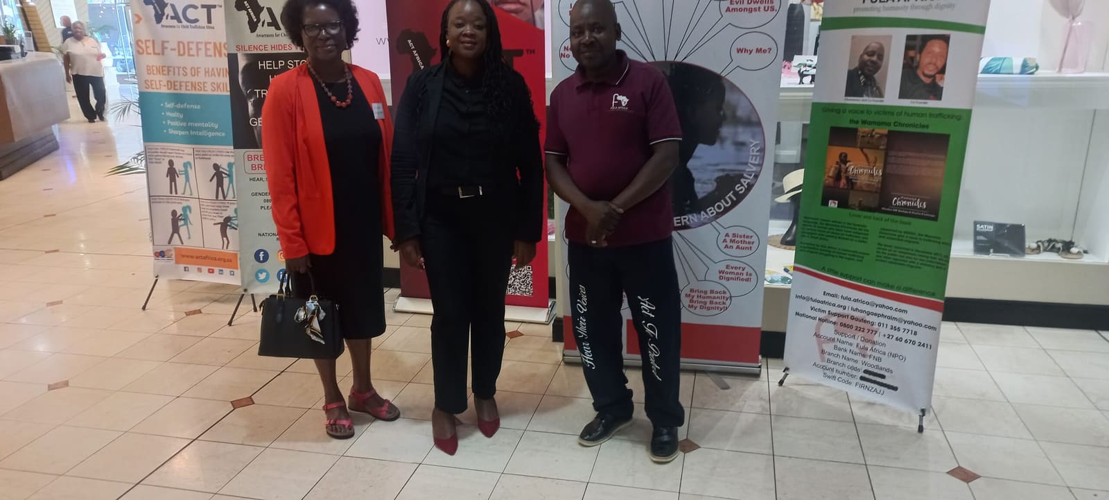 Community outreach at a public awareness event